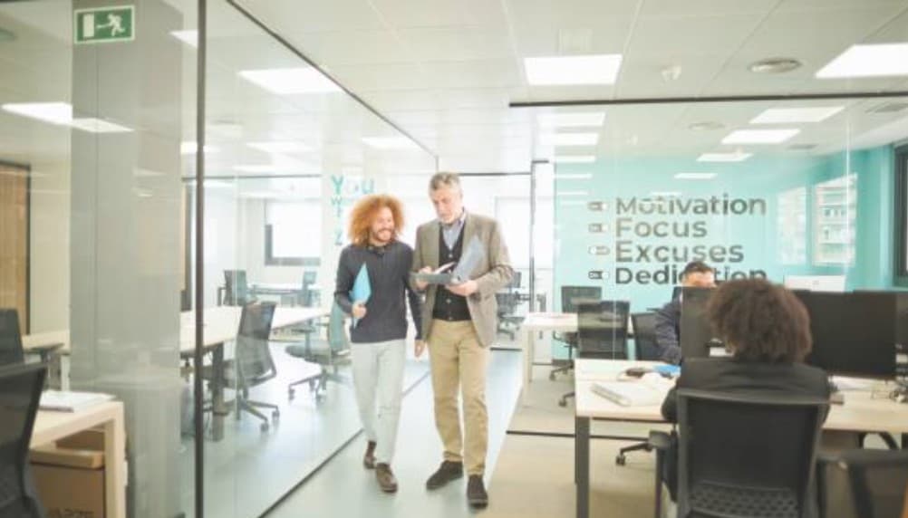 A modern office, symbolizing clarity and profit.